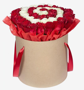 Red and White Roses Box Image